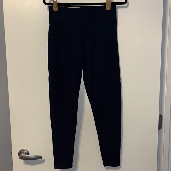 Navy High-Waisted Fleece Lined Leggings - Picture 1 of 3
